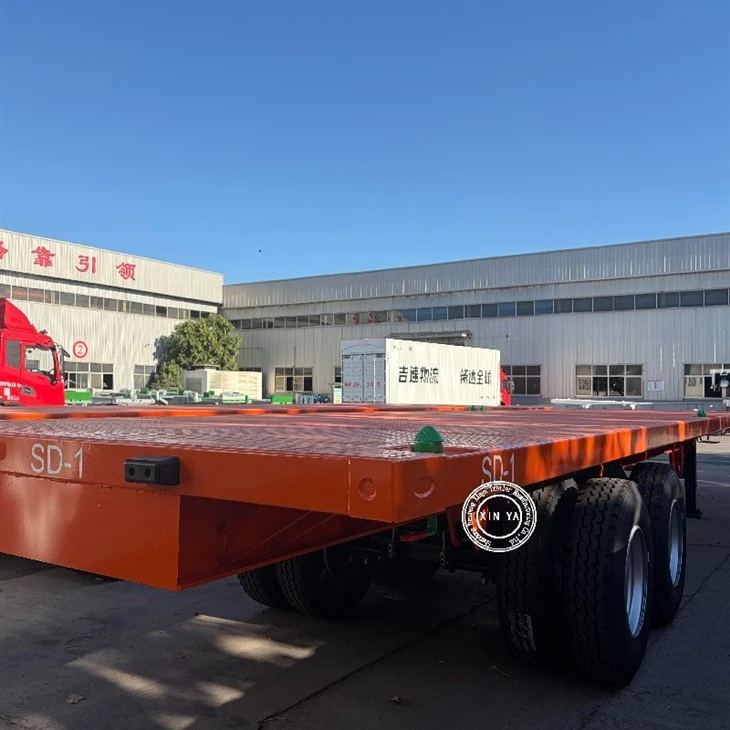 2 Axle 40ft Flatbed Semi Trailer suppliers