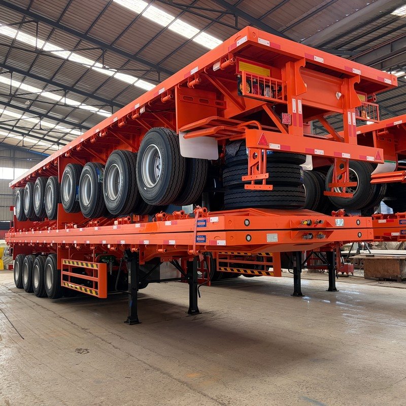 3/4 Axles Flatbed Semi-trailer
