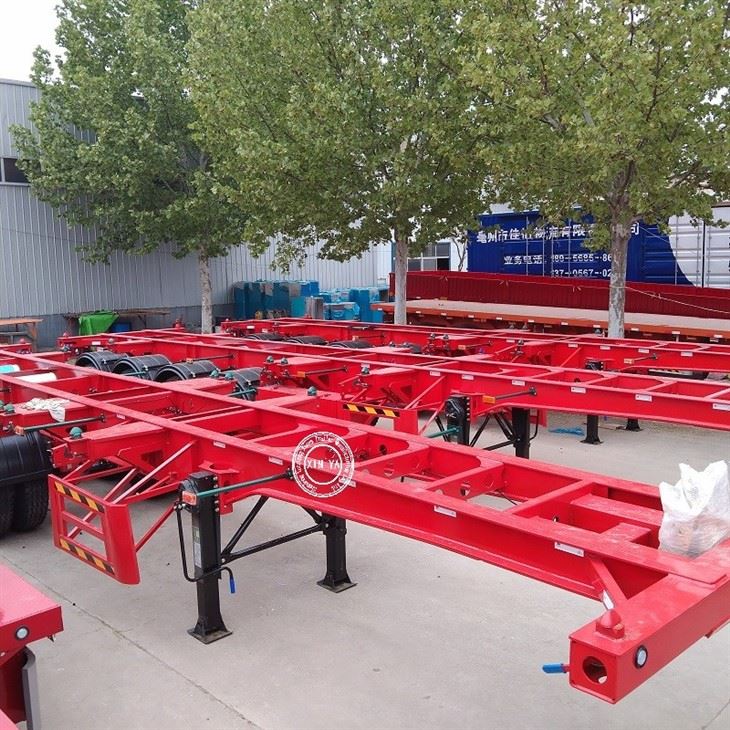 4 Axle Skeleton Semi Trailer factory