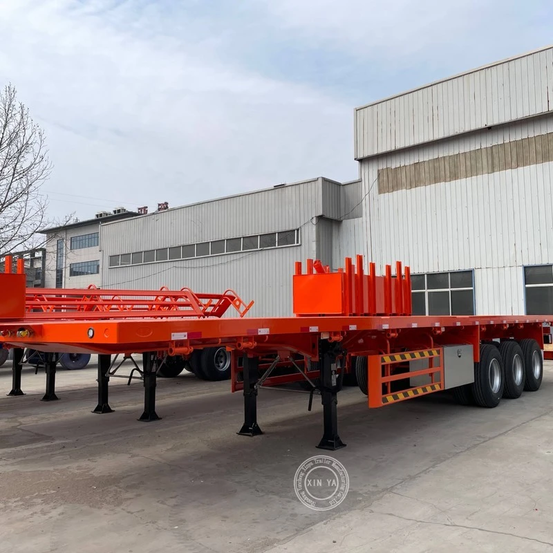 Container Flatbed Semi-trailer factory