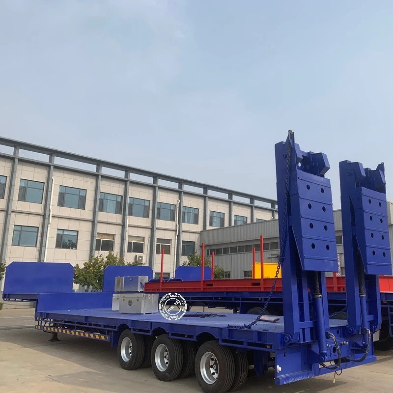Gooseneck Lowboy Semi-trailer factory