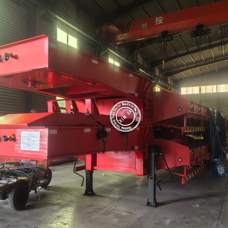 Heavy Duty Gooseneck Lowbed Semi Trailer factory