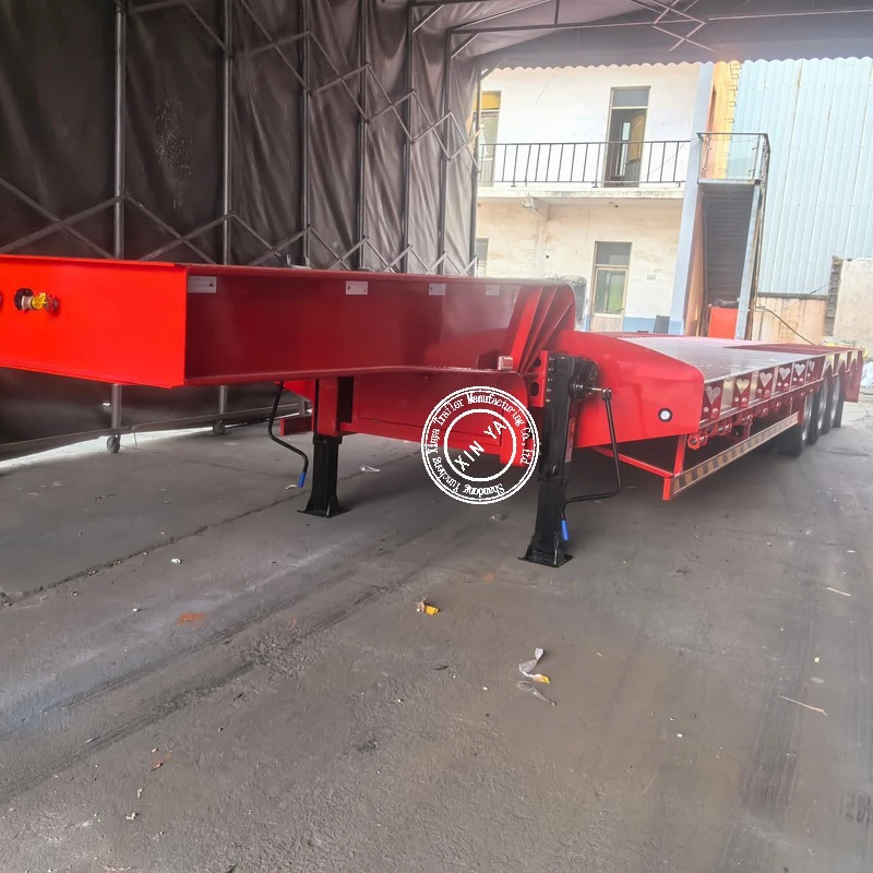 Heavy Duty Gooseneck Lowbed Semi Trailer