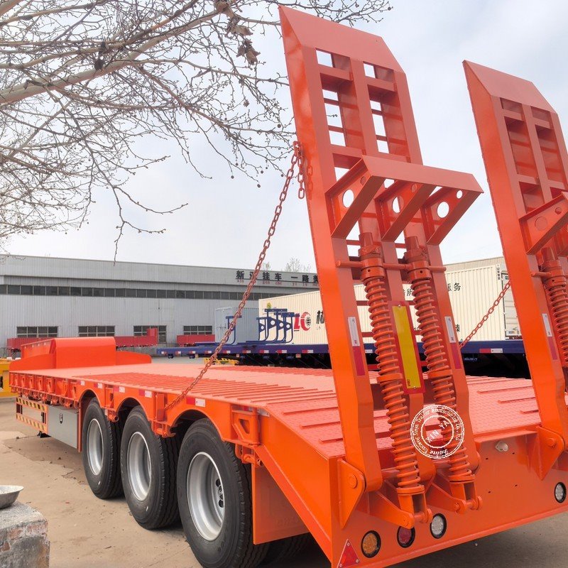 Heavy Duty Low Flatbed Semi-trailer factory
