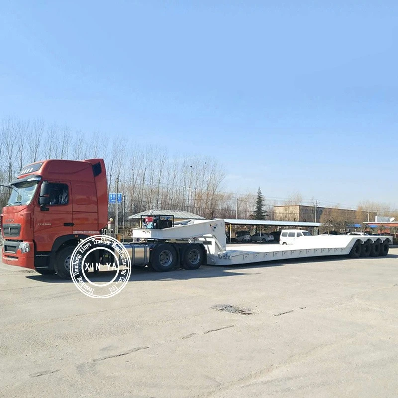 Hydraulic Gooseneck Low Bed Semi-trailer best