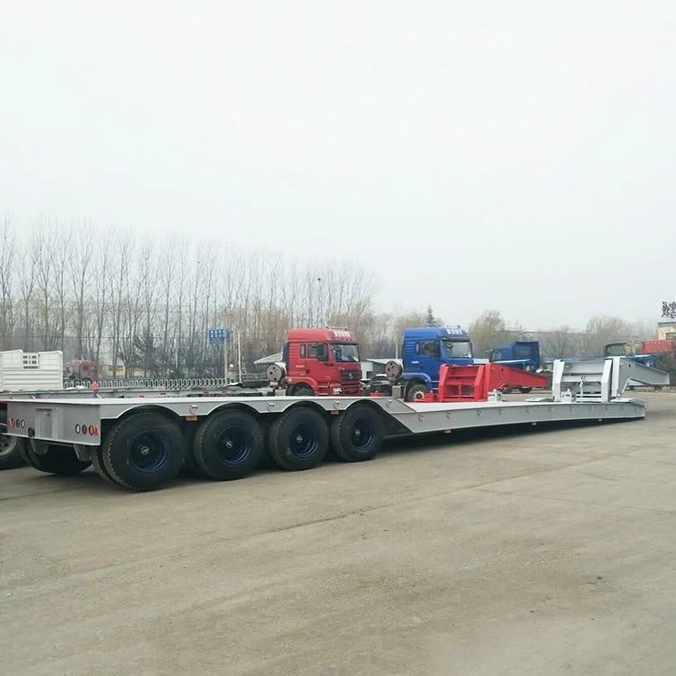 Hydraulic Gooseneck Low Bed Semi-trailer