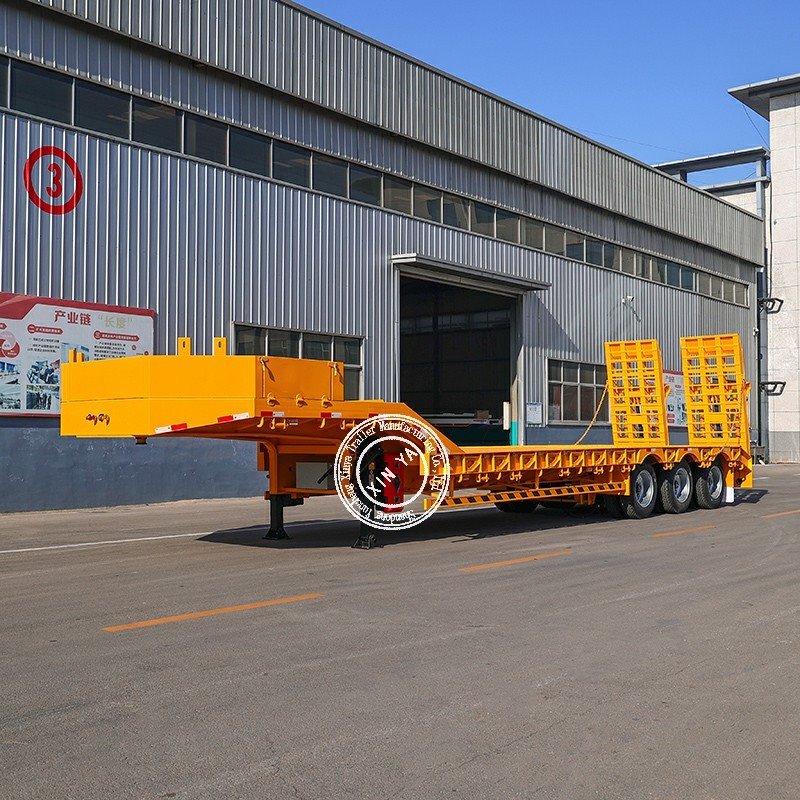 Hydraulic Ladder Lowbed Semi-trailer suppliers