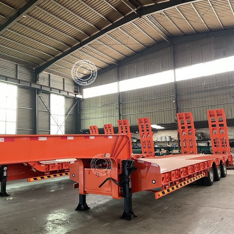 Mechanical Ladder Lowbed Semi-trailer