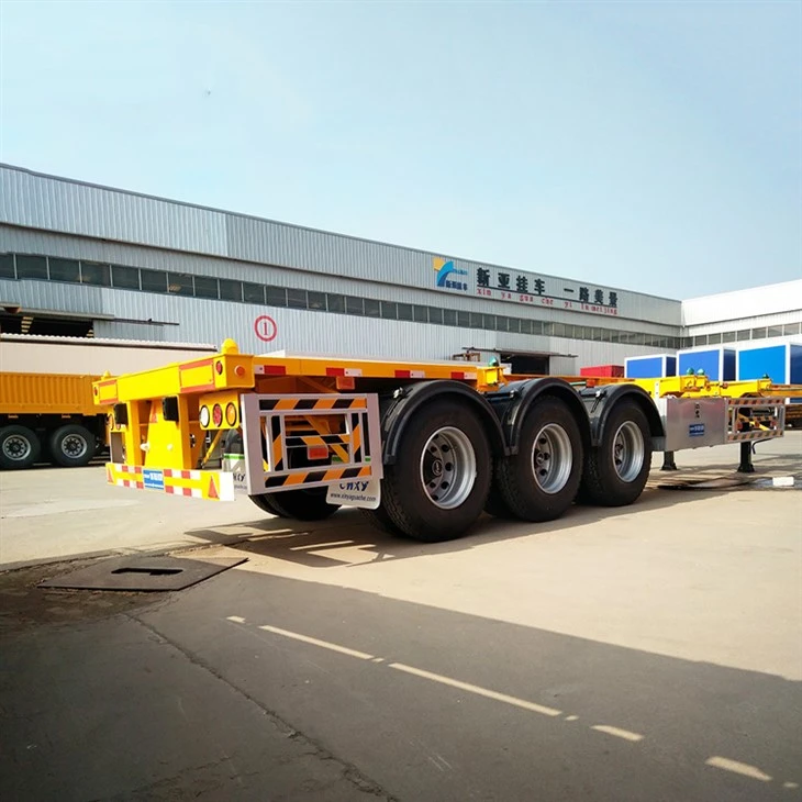 Shipping Yard Skeleton Trailer