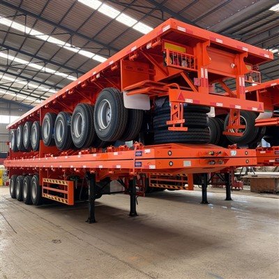 3/4 Axles Flatbed Semi-trailer