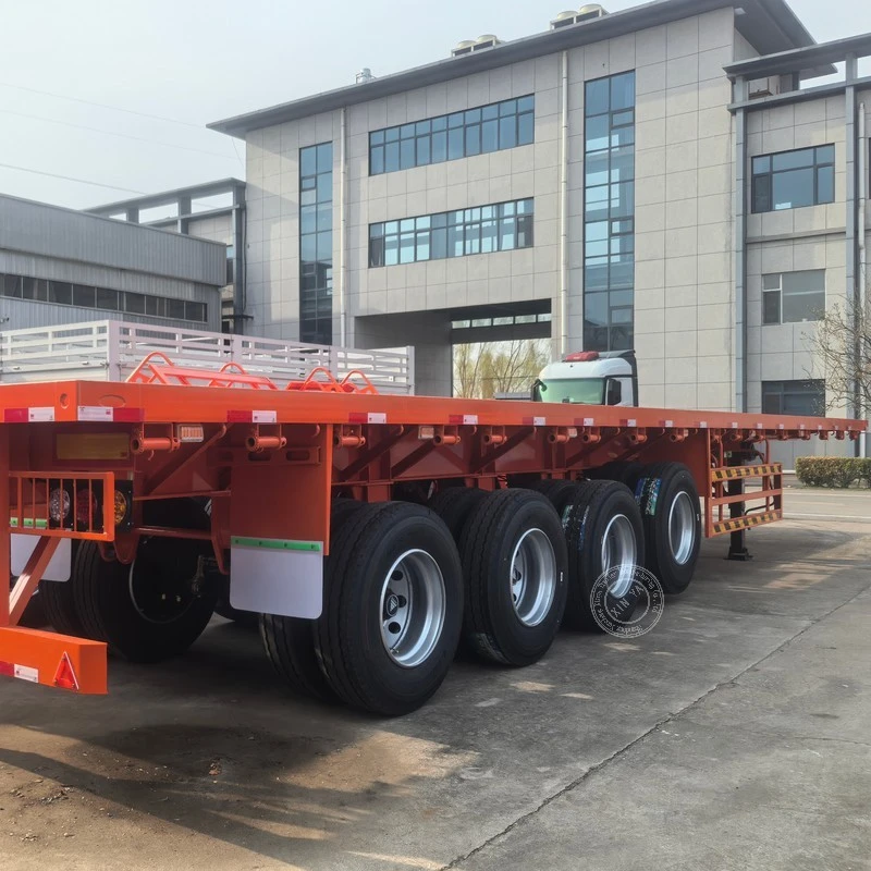 Straight Beam Flatbed Semi-trailer factory