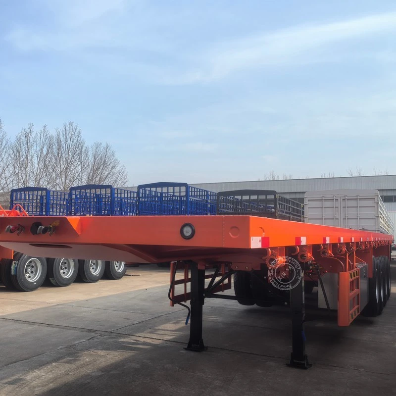 Straight Beam Flatbed Semi-trailer high quality