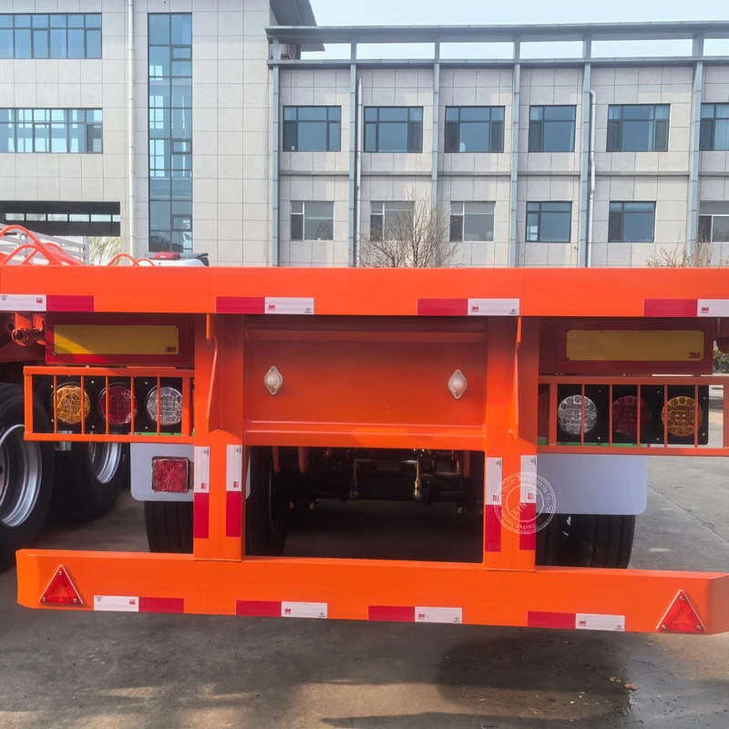 Straight Beam Flatbed Semi-trailer