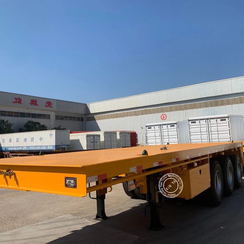 Tri Axle Flatbed Truck Trailer