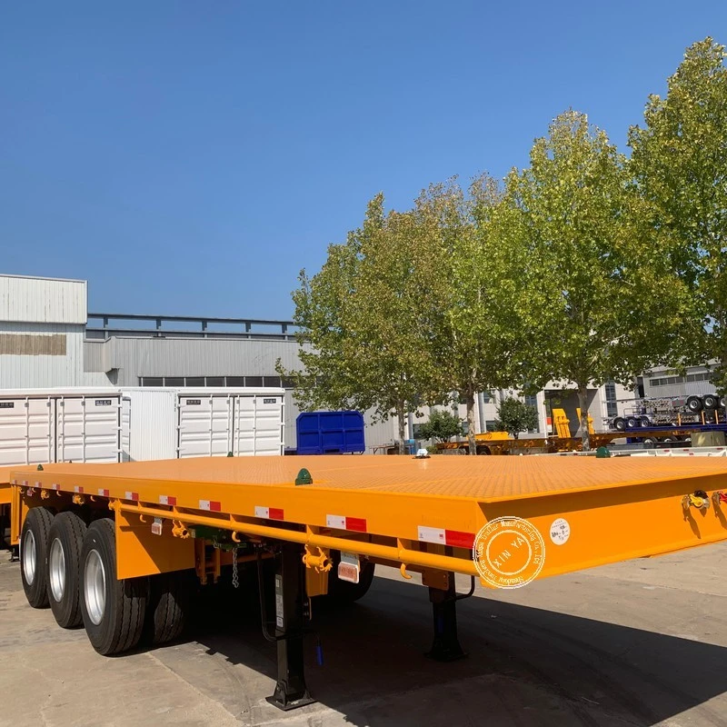 Tri Axle Flatbed Truck Trailer factory